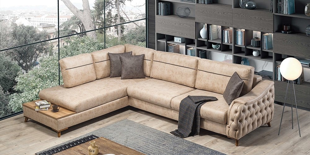 Zenarya Yataklı Sandıklı Köşe Koltuk