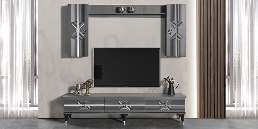 Zümrüt Antrasit TV Ünitesi