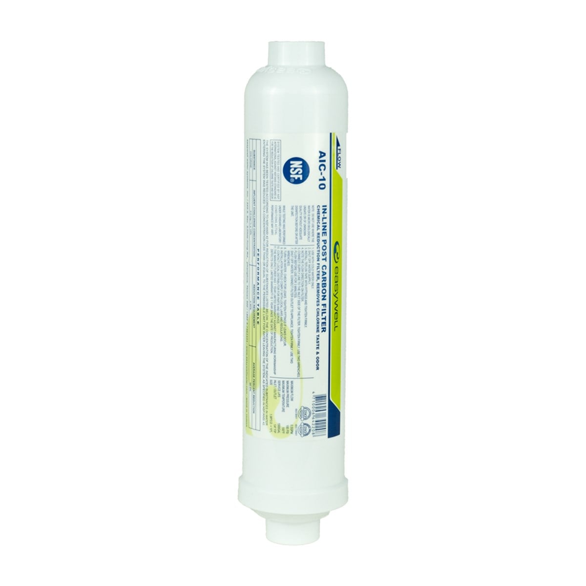 Aquames - 10'' Inline NSF Onaylı Post Karbon FiltreAquames - 10'' Inline NSF Onaylı Post Karbon Filtre