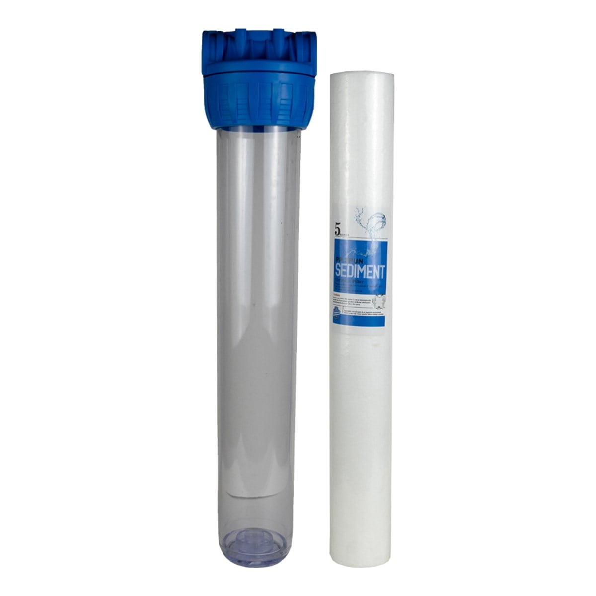 Aquames - 20'' Mavi Filtre Kabı ve Sediment FiltreAquames - 20'' Mavi Filtre Kabı ve Sediment Filtre