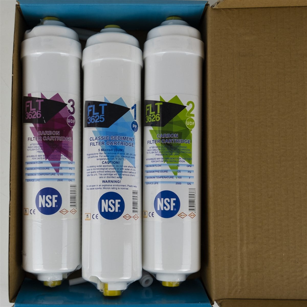 NSF Onaylı FLT Serisi 4lü Filtre Seti