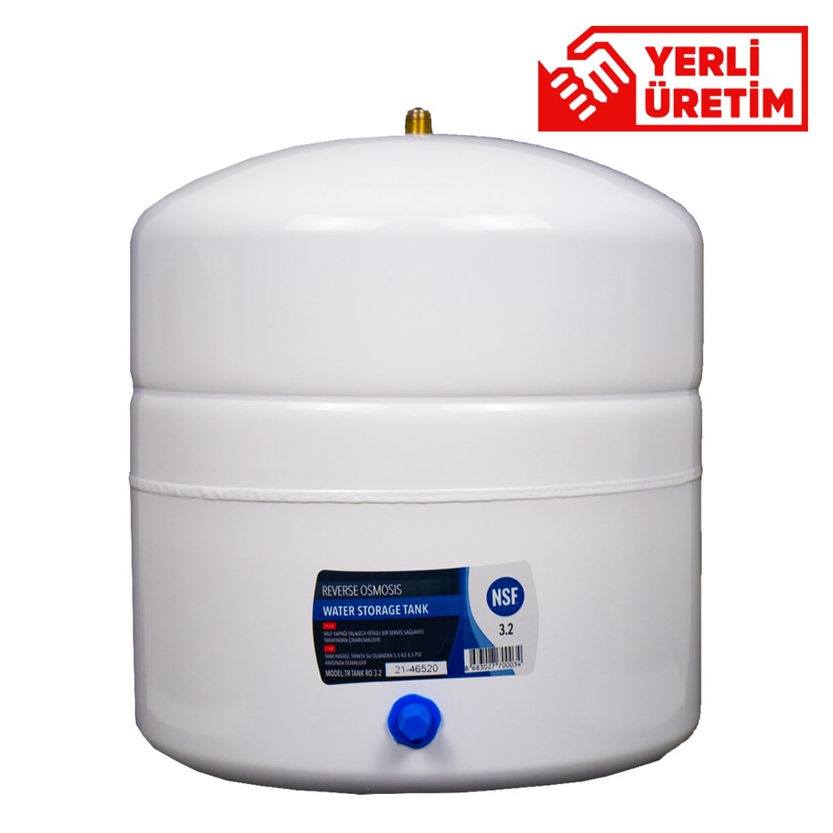 Su Arıtma Cihazları için 3.2 Galon Su Arıtma TankıAquames - Su Arıtma Cihazları için 3.2 Galon Su Arıtma Tankı