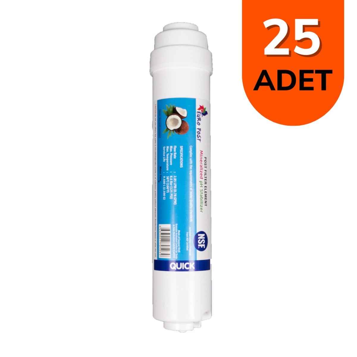 Aquames - Toptan Euro Post Karbon Tatlandırıcı FiltreAquames - Toptan Euro Post Karbon Tatlandırıcı Filtre