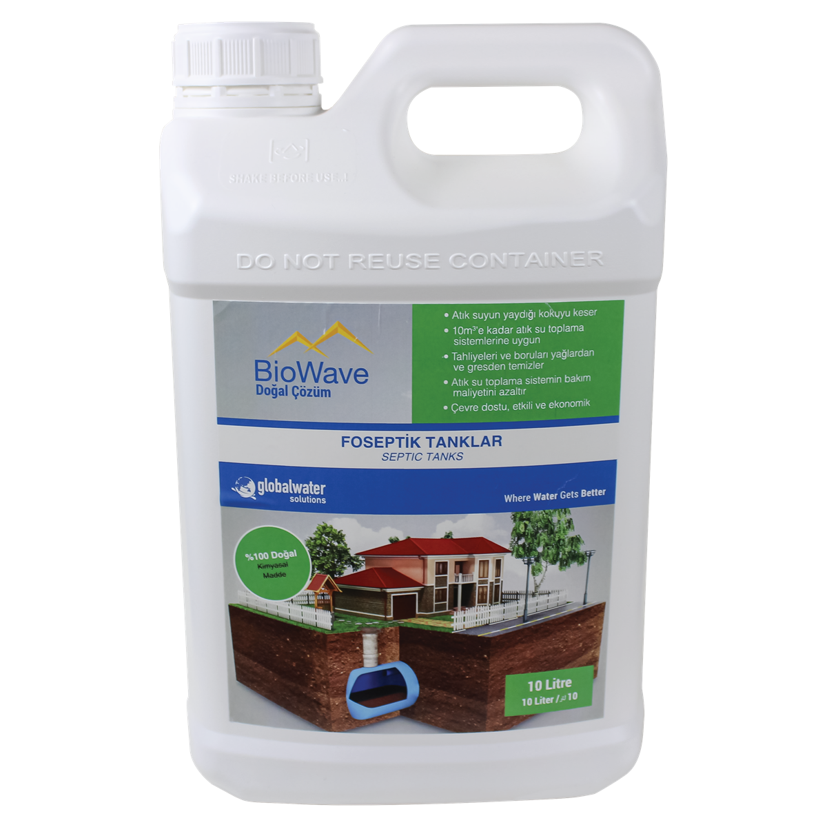 Biowave Foseptik Tanklar Koku ve Atık Giderici - 1 lt