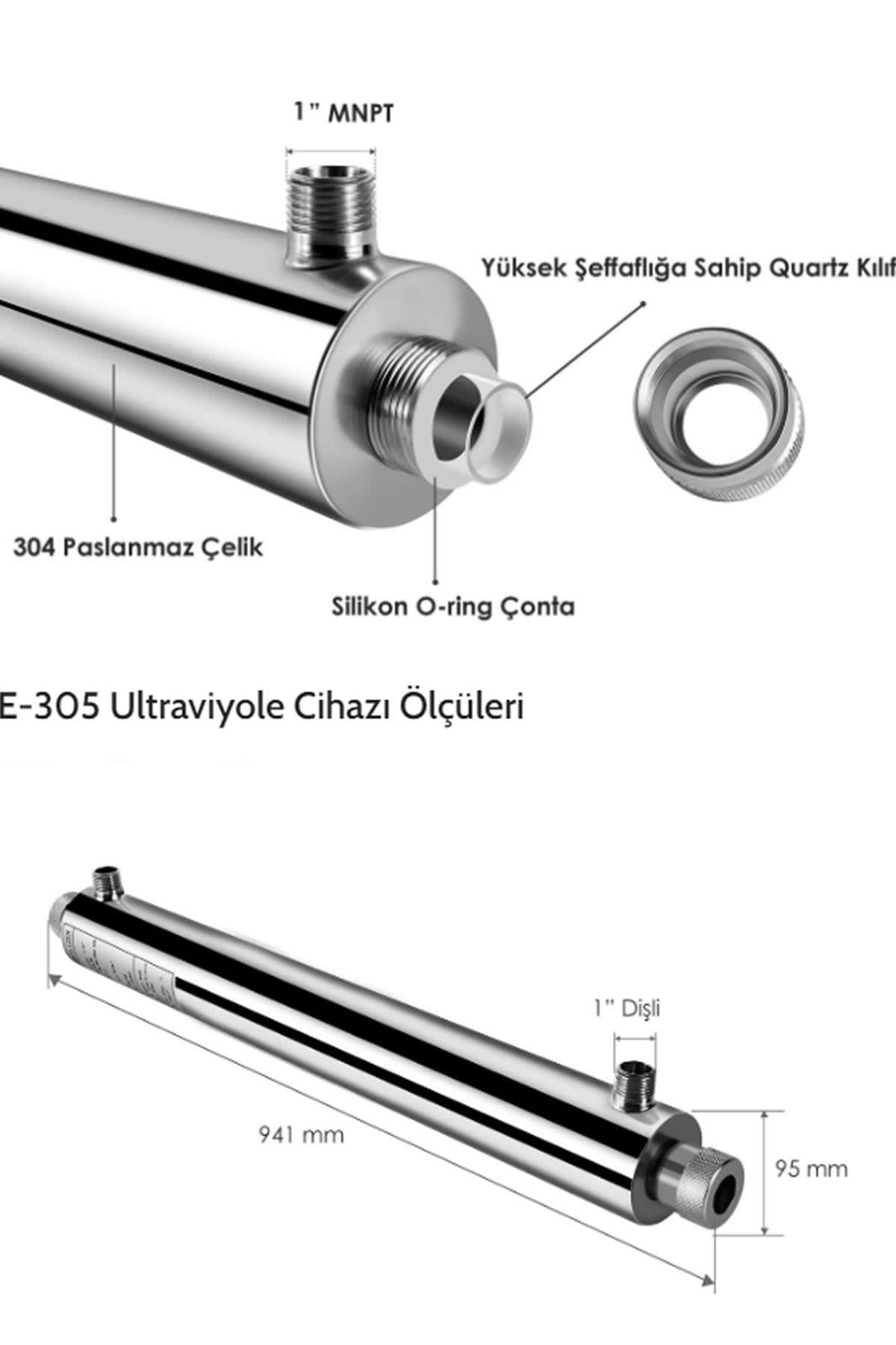 E-305 Ultraviyole Cihazı Pro Panolu