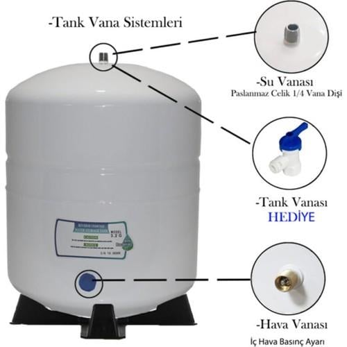 Usa Membranlı 12 lt Depolu Su Arıtma Cihazı