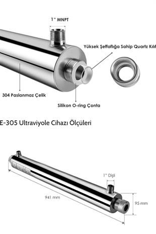 E-305 Ultraviyole Cihazı Pro Panolu