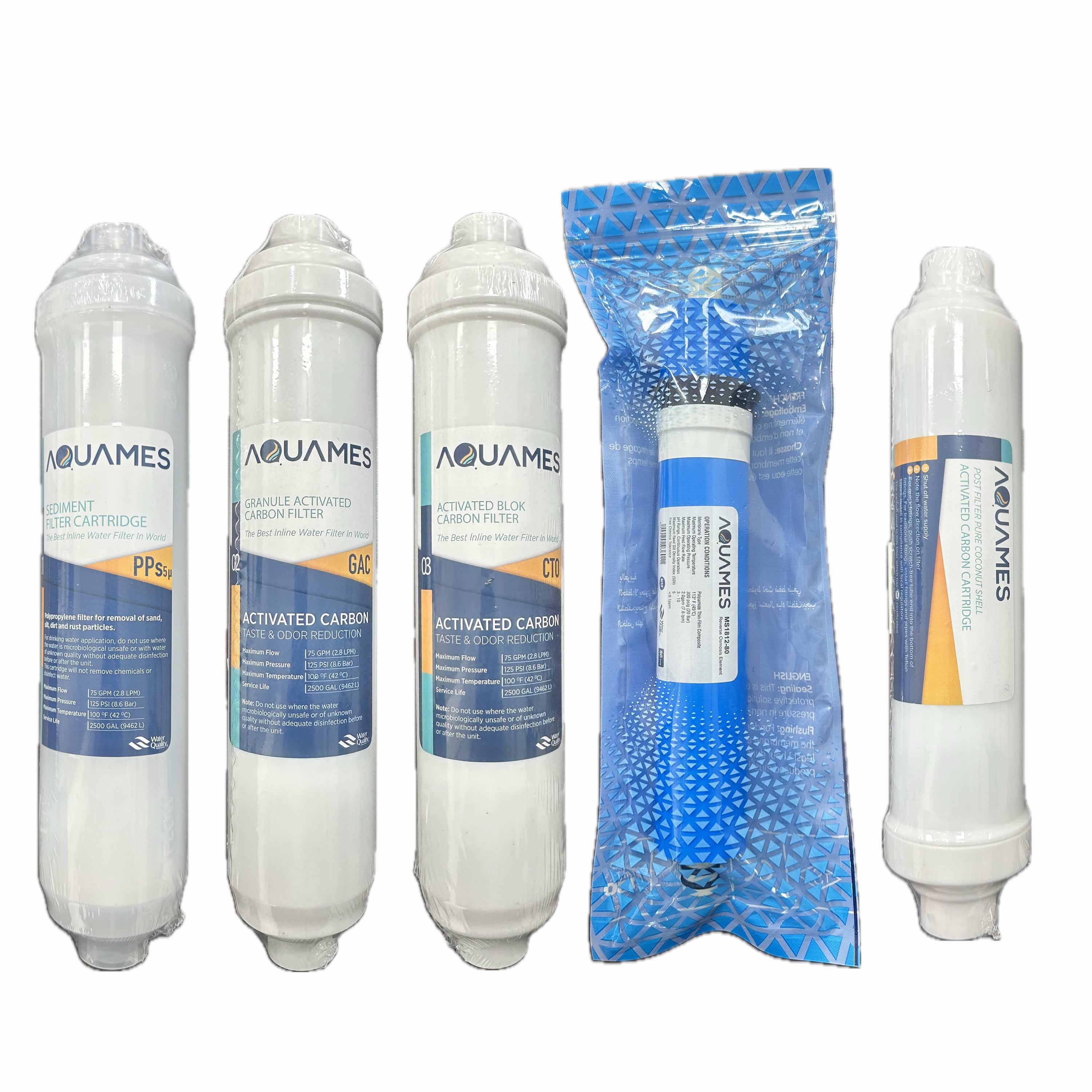 AQUAMES İnline 5'li Filtre Seti