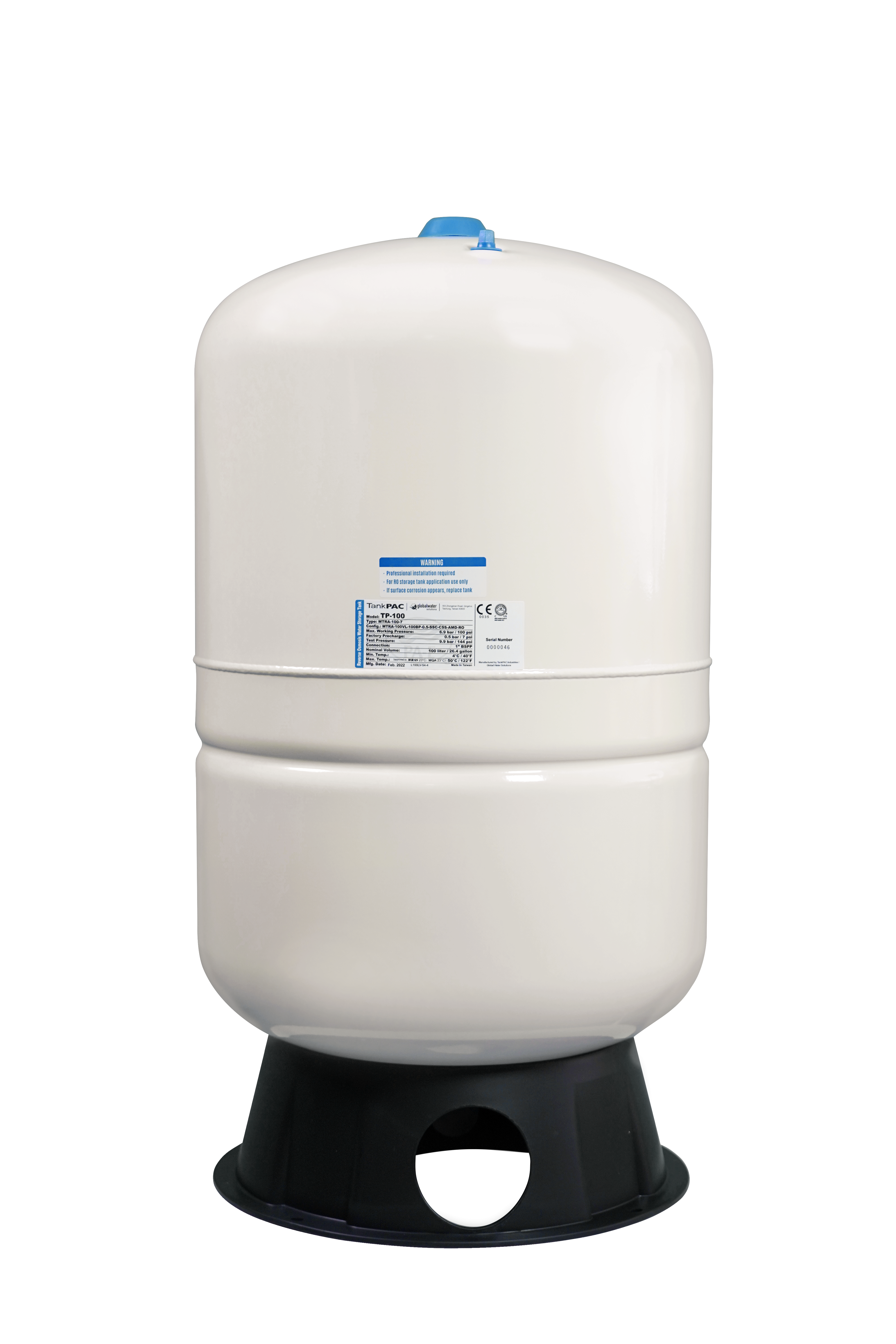 Pae Marka 25 Galon Metal Tank NSF SertifikalıAquames - Pae Marka 25 Galon Metal Tank NSF Sertifikalı