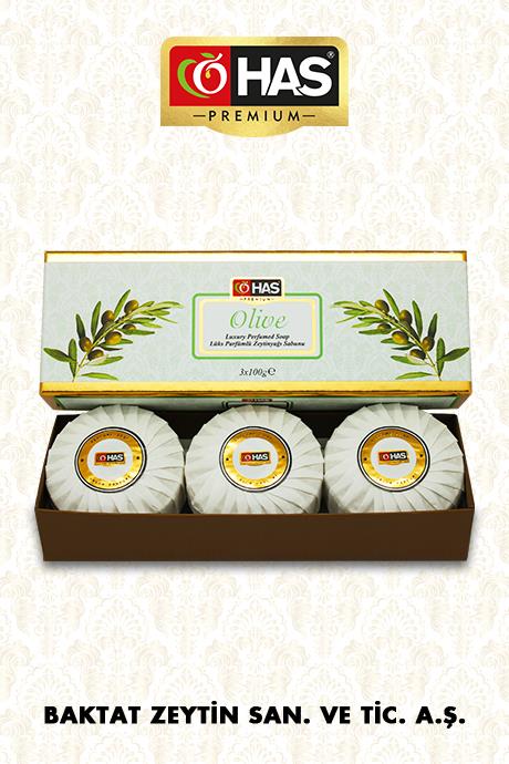 LÜKS PARFÜMLÜ ZEYTİNYAĞI SABUNU 3x100g