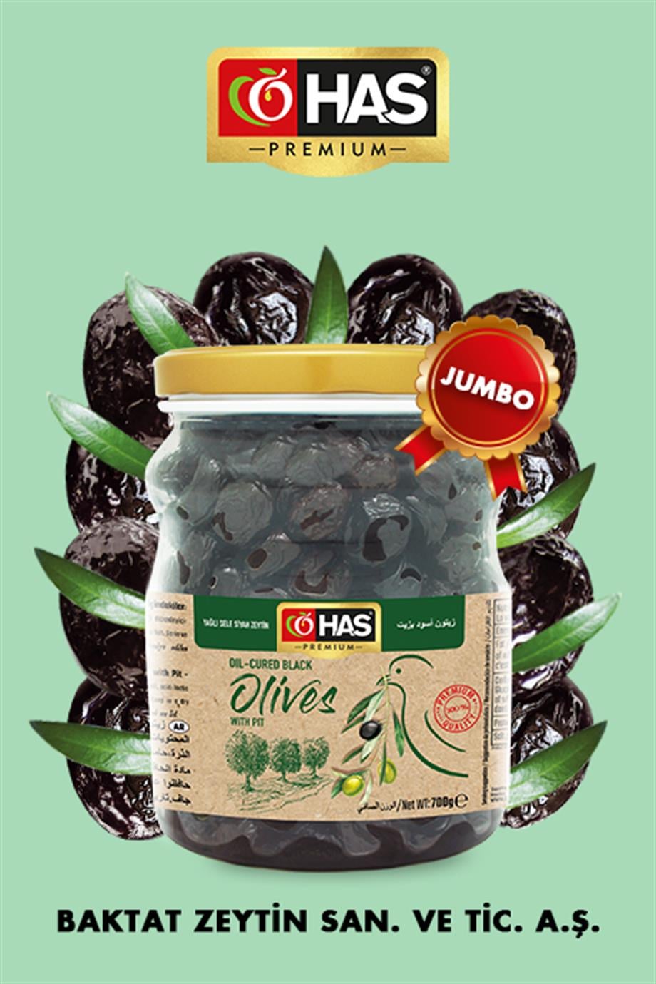 Yağlı Sele Siyah Zeytin Jumbo 700 G