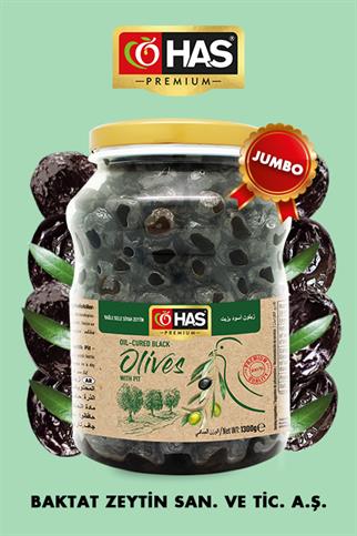 Yağlı Sele Siyah Zeytin Jumbo 1300 G