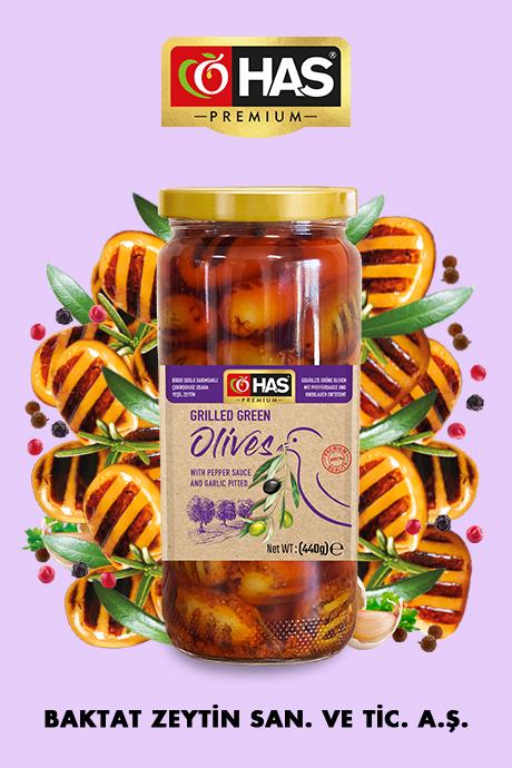  Soslu Izgara Yeşil Zeytin