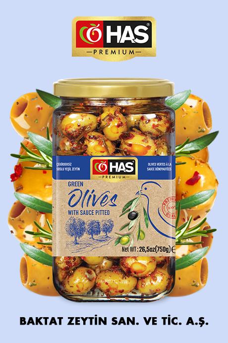 Çekirdeksiz Soslu Yeşil Zeytin 850cc