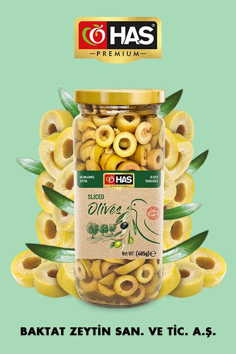 Dilimli Yeşil Zeytin 500cc