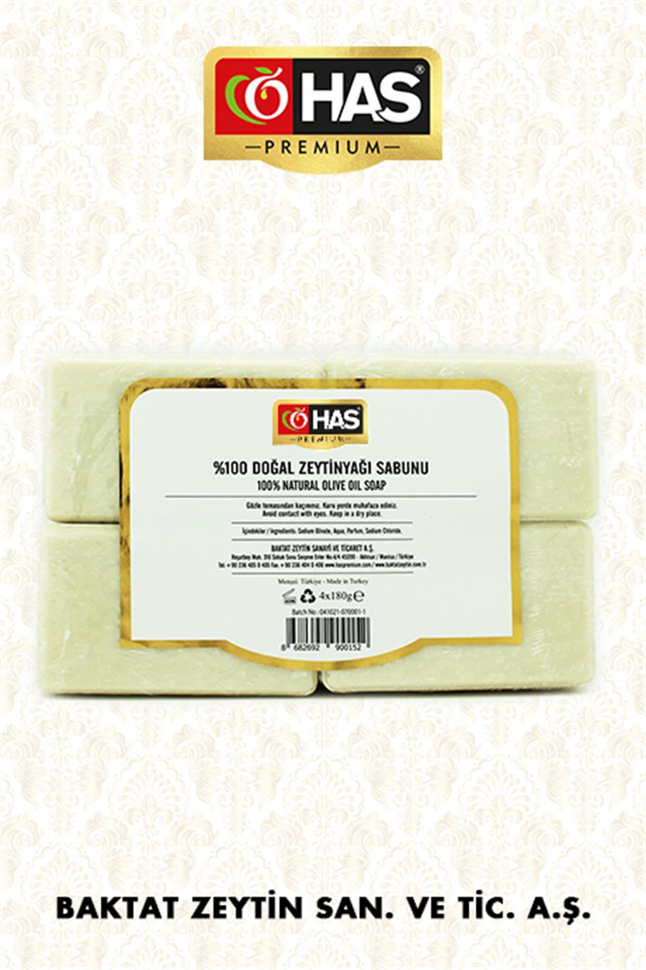DOĞAL ZEYTİNYAĞI SABUNU 4x180g