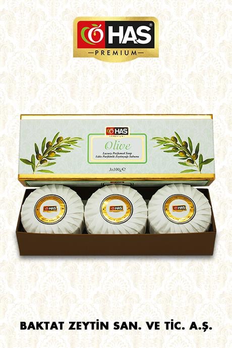 LÜKS PARFÜMLÜ ZEYTİNYAĞI SABUNU 3x100g