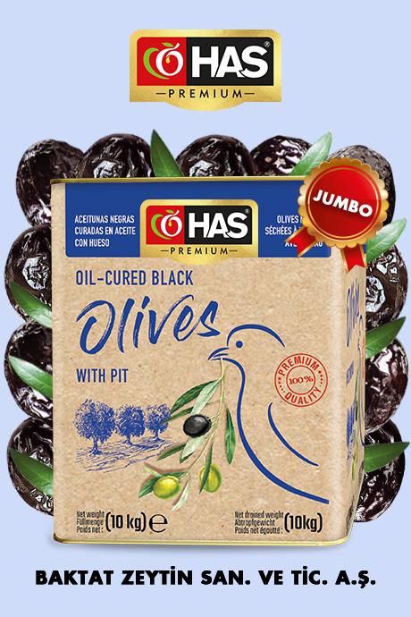 Yağlı Sele Siyah Zeytin Jumbo 10/1