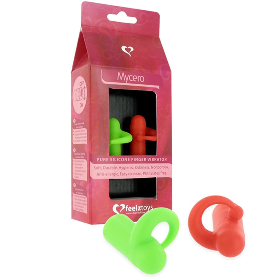 FEELZTOYS - İKİLİ PARMAK VİBRATÖRÜ