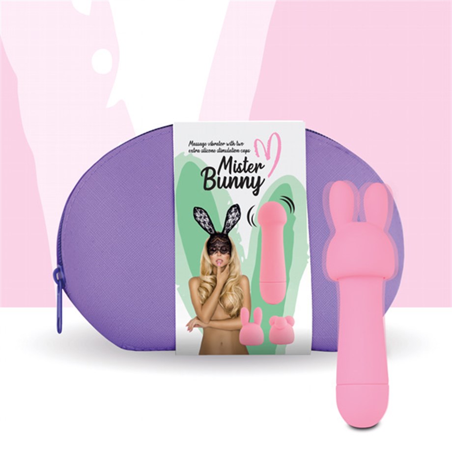 FEELZTOYS - MISTER BUNNY EKSTRA BAŞLIKLI PEMBE VİBRATÖR