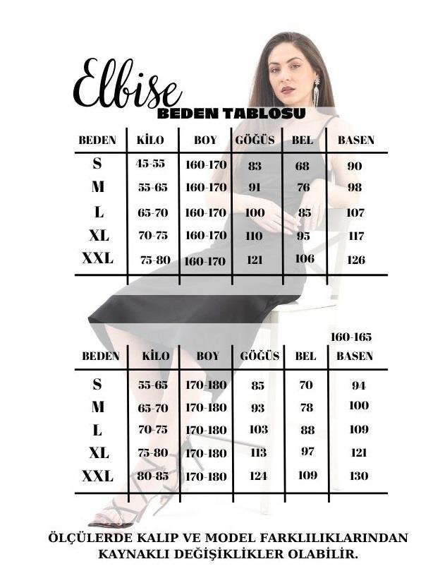 Elbise Sıfır Kol Desenli Keten - Yeşil