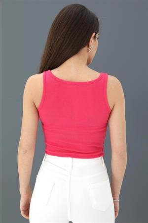 Atlet Önü Büzgülü Crop - Mürdüm