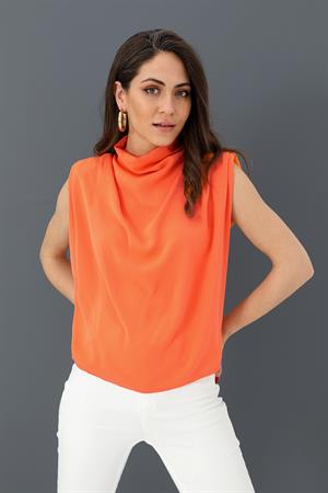 Bluz Kolsuz Degaje Yaka - NarÇiçeği