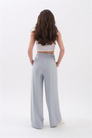 Önü Çimalı Diyagonal Pantolon - Antrasit