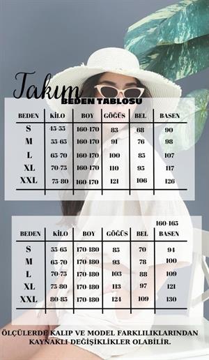 Takım Triko Cep Detaylı Düğmeli - Ekru