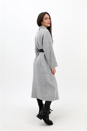 Uzun Salaş Triko Hırka - Gri