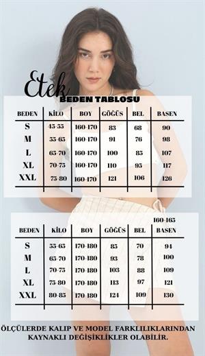 Yanı Fermuarlı Gabardin Şort Etek - Yeşil