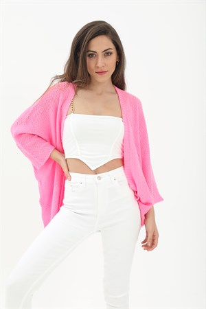 Yarasa Kol Hırka - Pembe