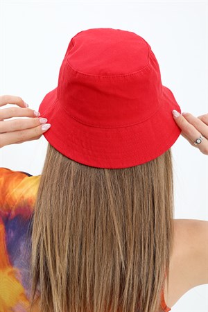 Bucket Bermuda Şapka - Kırmızı