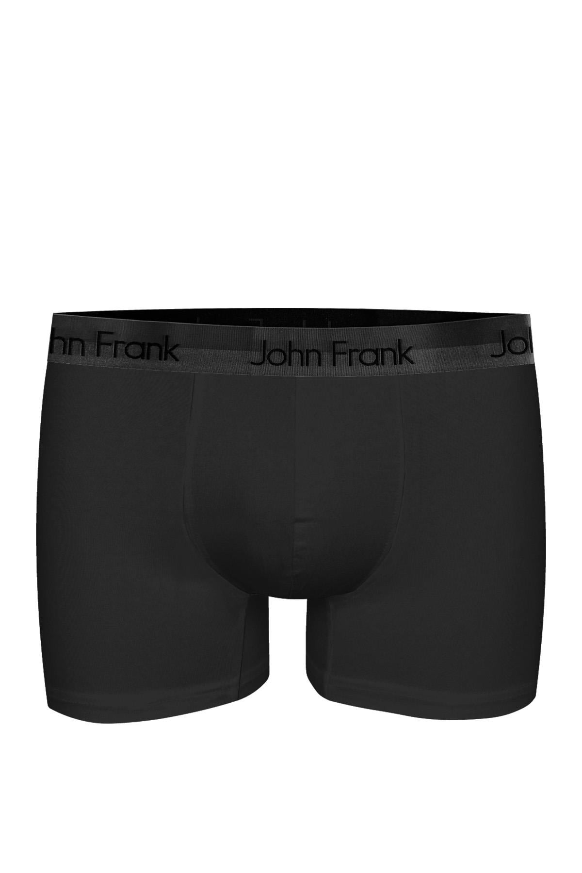 JOH FRANK PREMIUM BLACK BOXER SİYAH-GRİ