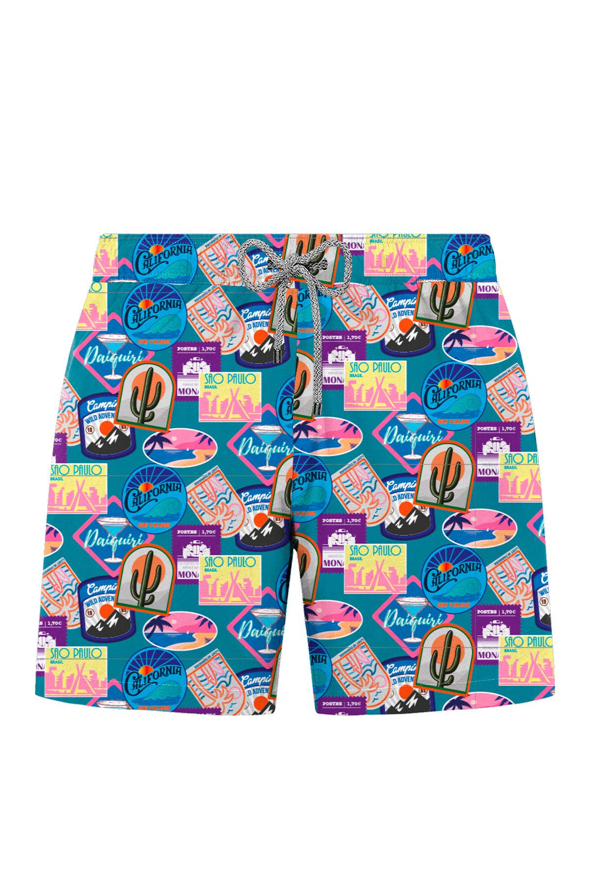 JOHN FRANK ALL OVER MAYO ŞORT MULTICOLOR