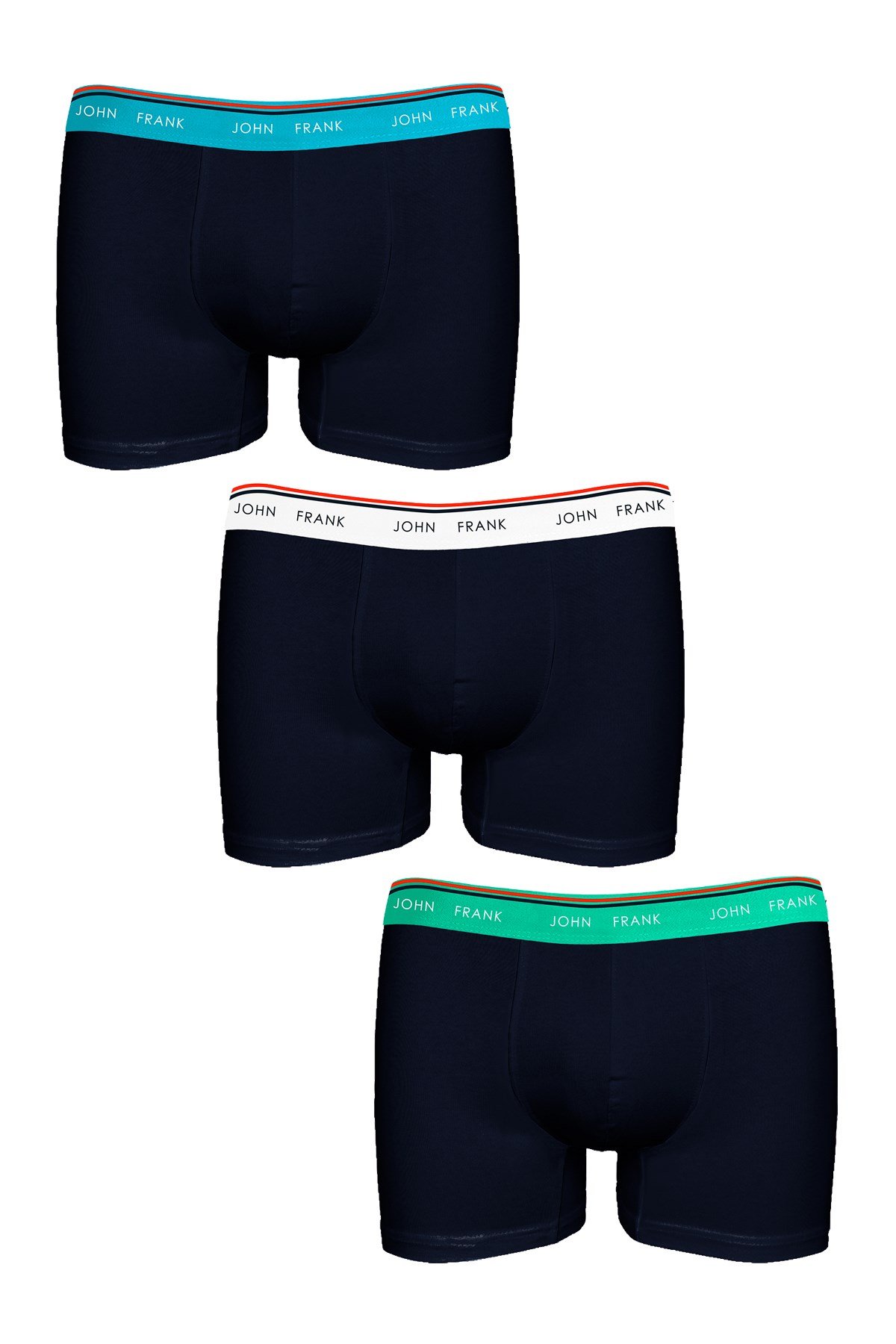 JOHN FRANK BASIC BRIGHT 3 PACK BOXER