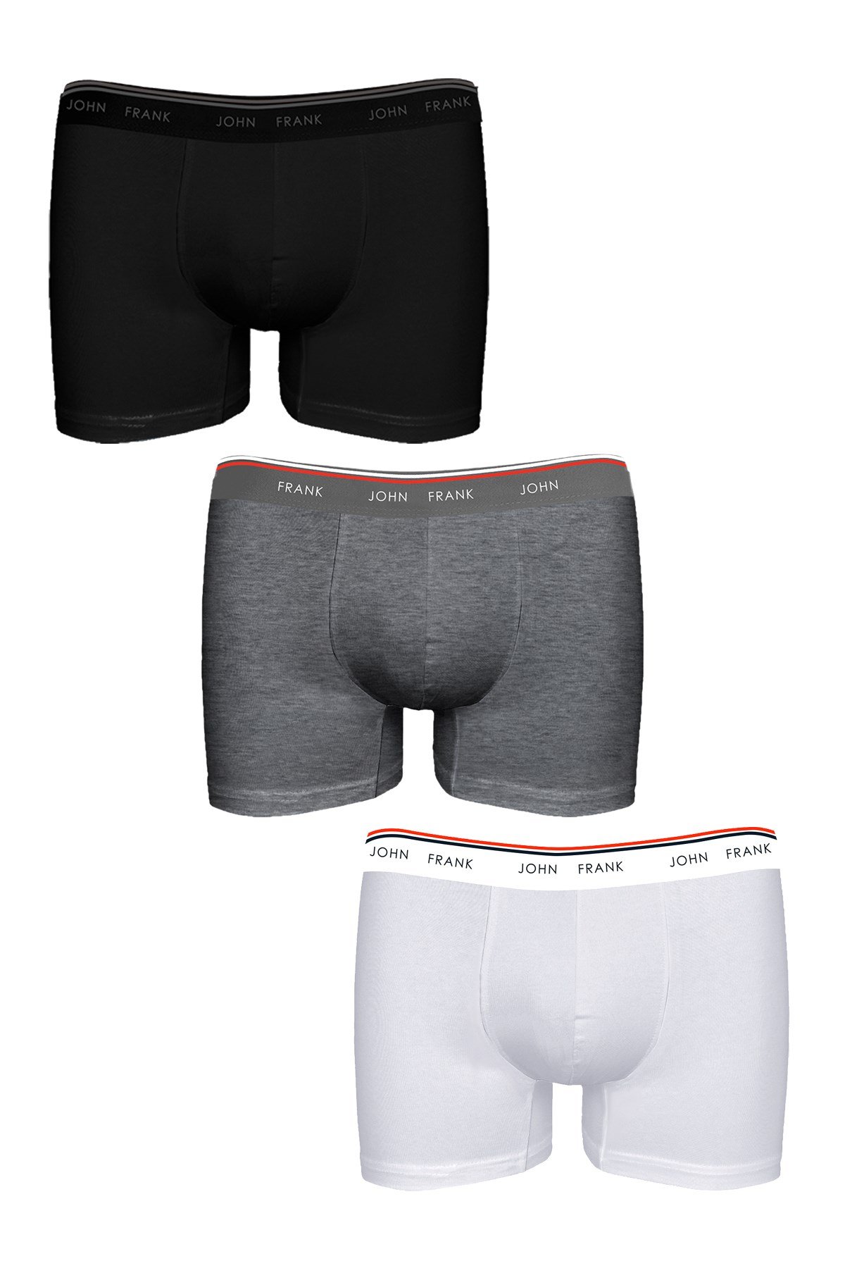 JOHN FRANK BASIC BRIGHT 3 PACK BOXER