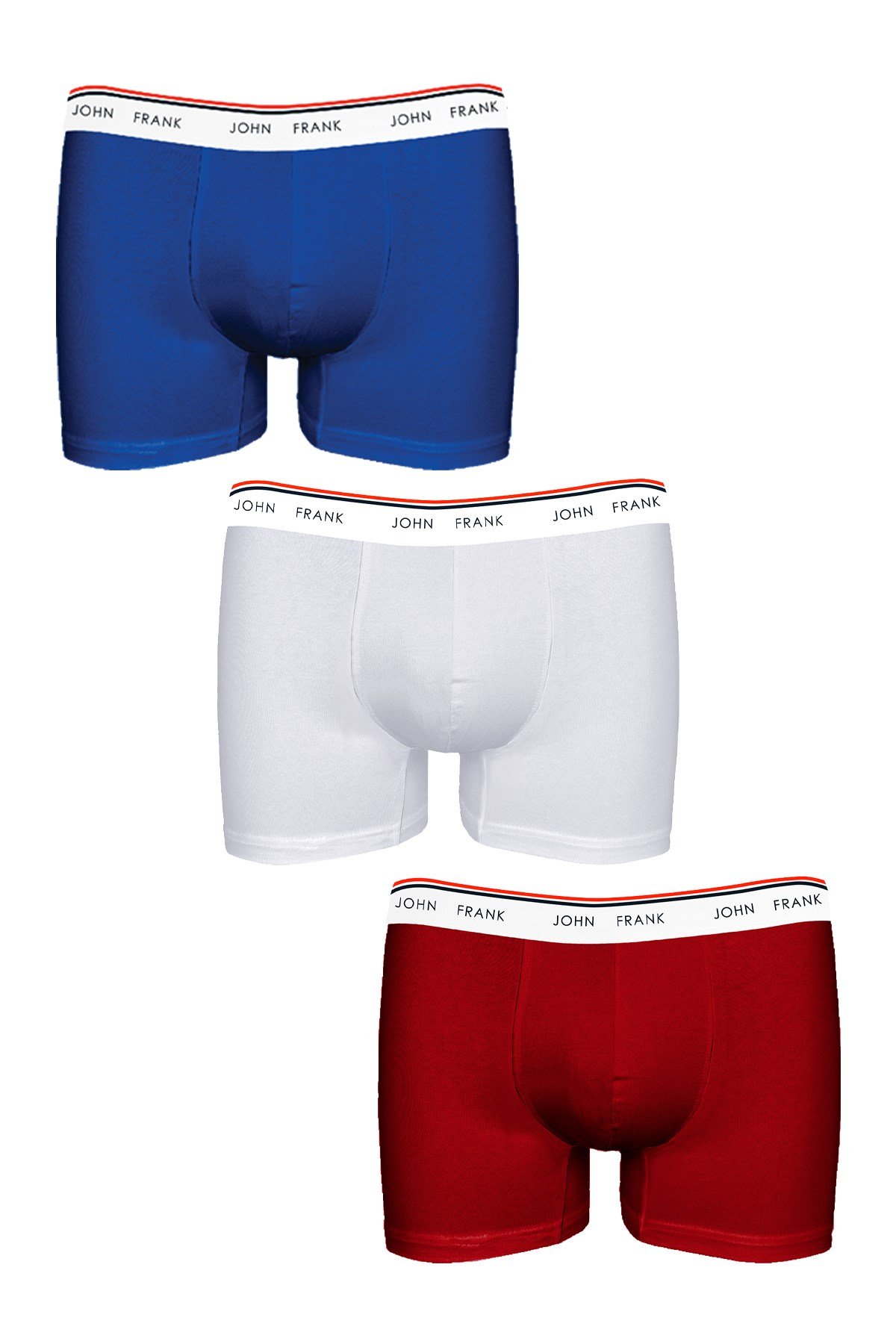 JOHN FRANK BASIC BRIGHT 3 PACK BOXER