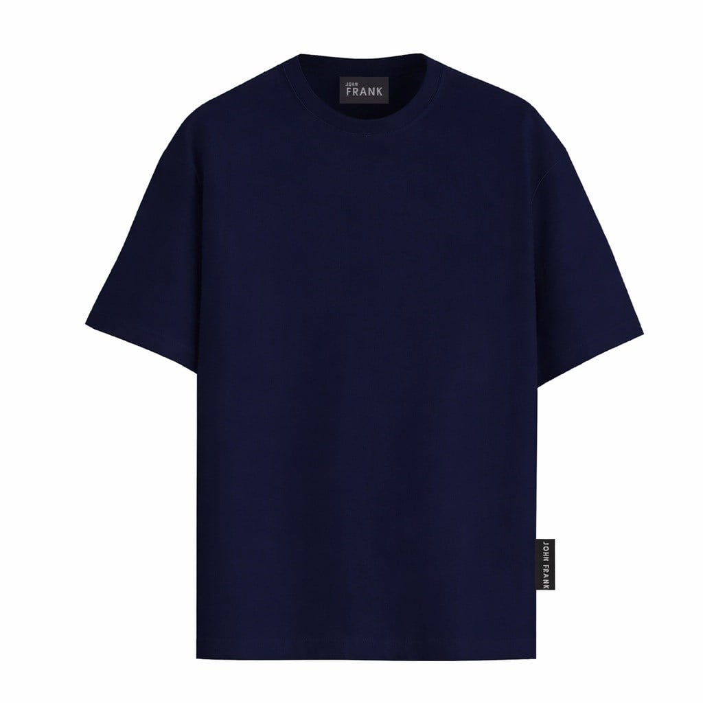 JOHN FRANK BASIC KOTTON MODAL1X1 RIB T-SHIRT LACİVERT