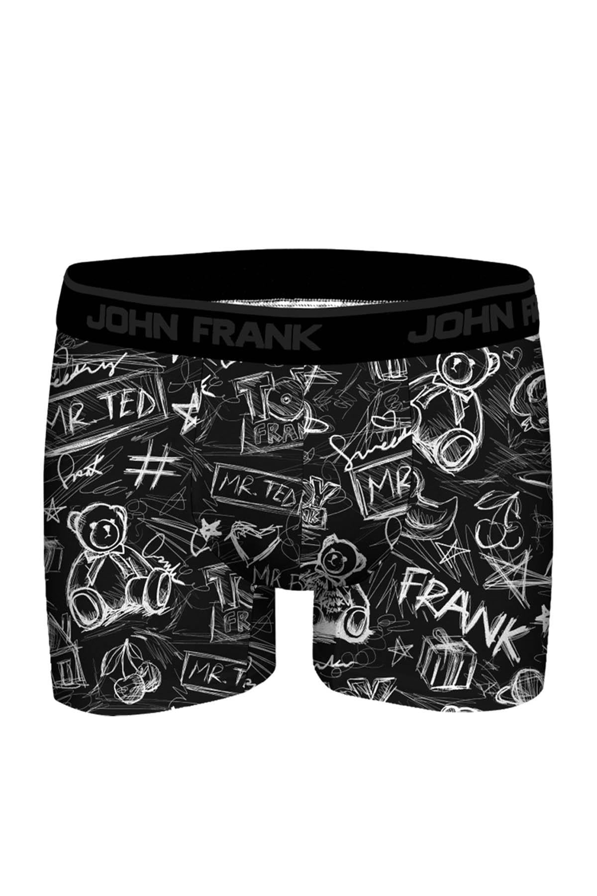 JOHN FRANK DİJİTAL BASKILI MODAL BOXER MULTICOLOR