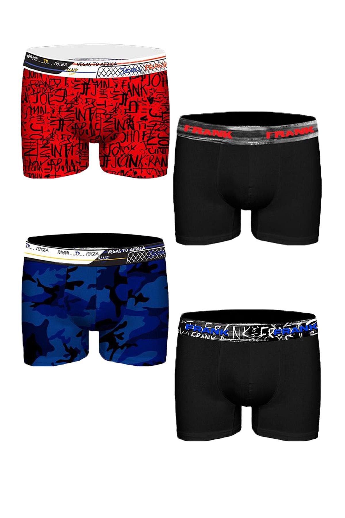 JOHN FRANK DÖRTLÜ MIX BOXER MULTICOLOR