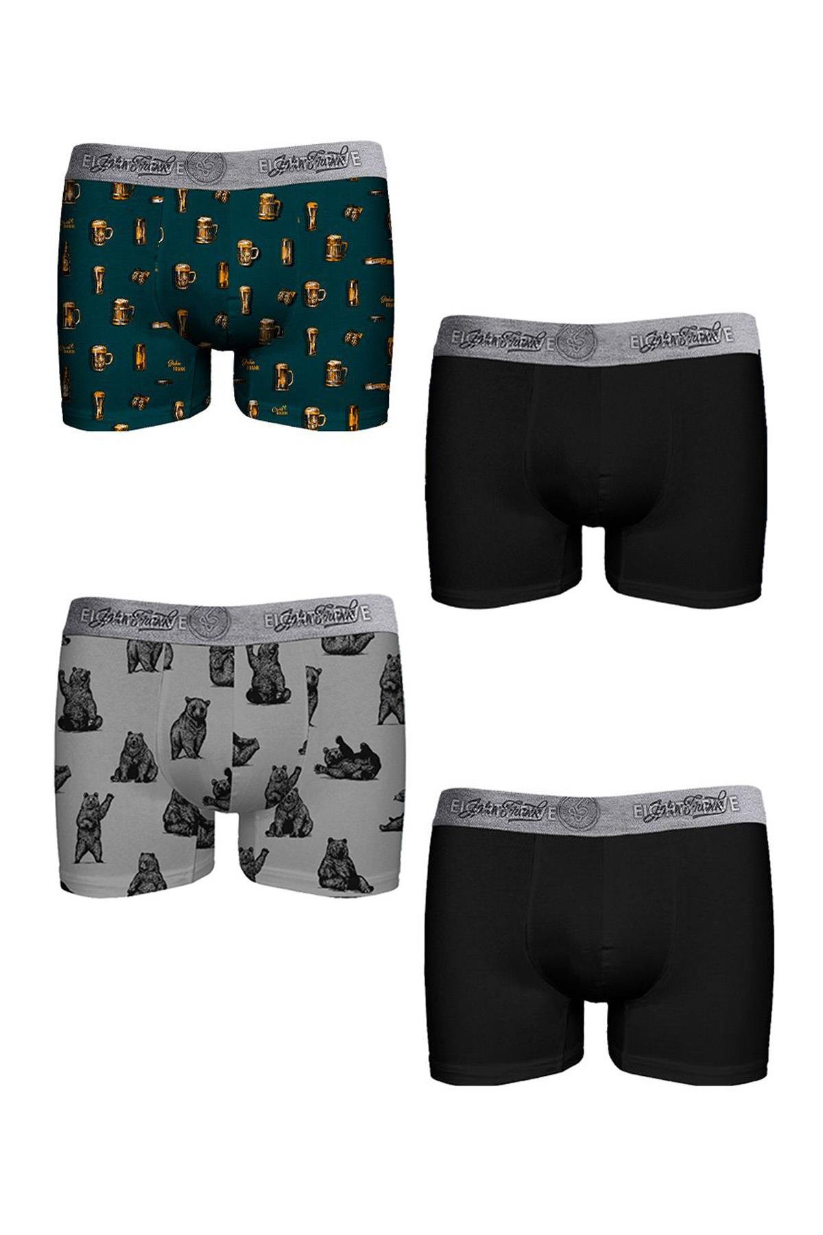 JOHN FRANK DÖRTLÜ MIX BOXER MULTICOLOR