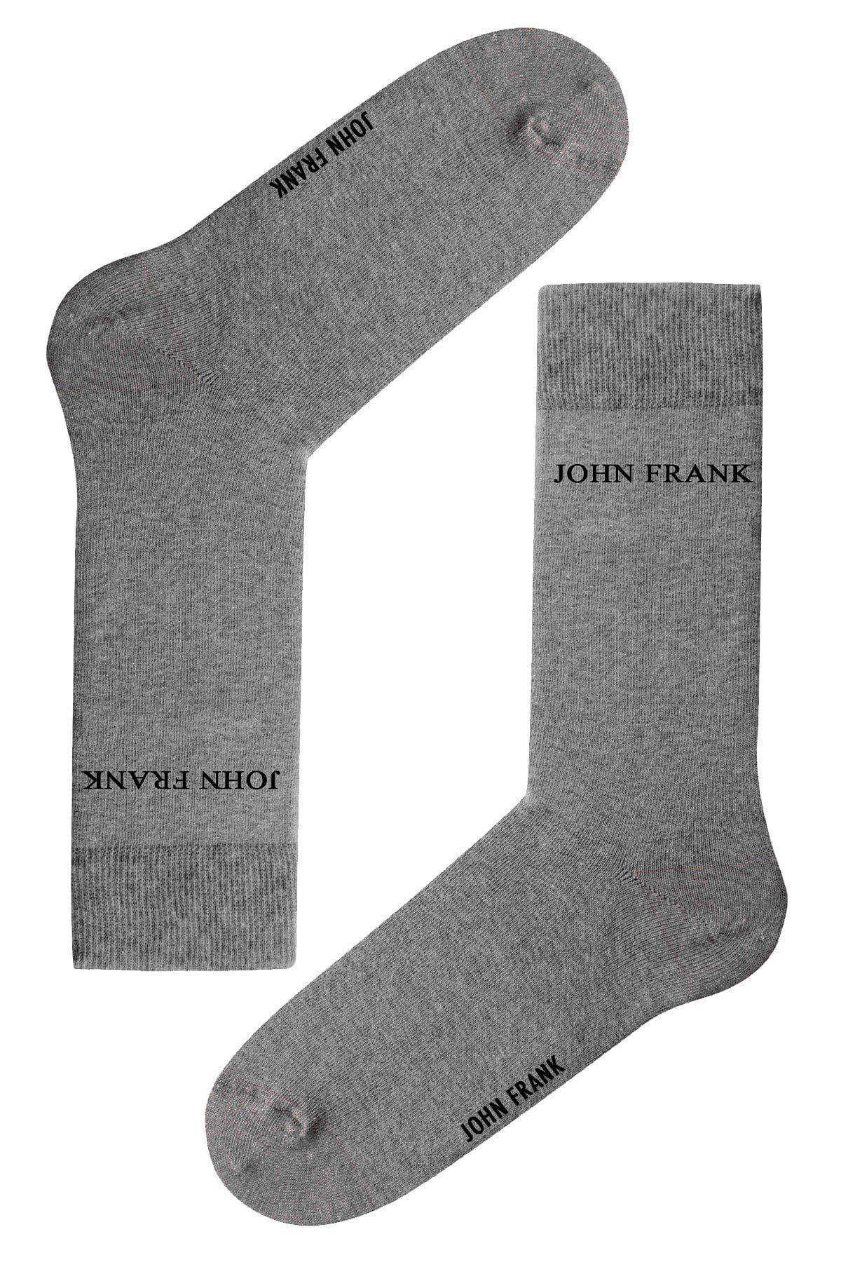 John Frank Gri Uzun Çorap