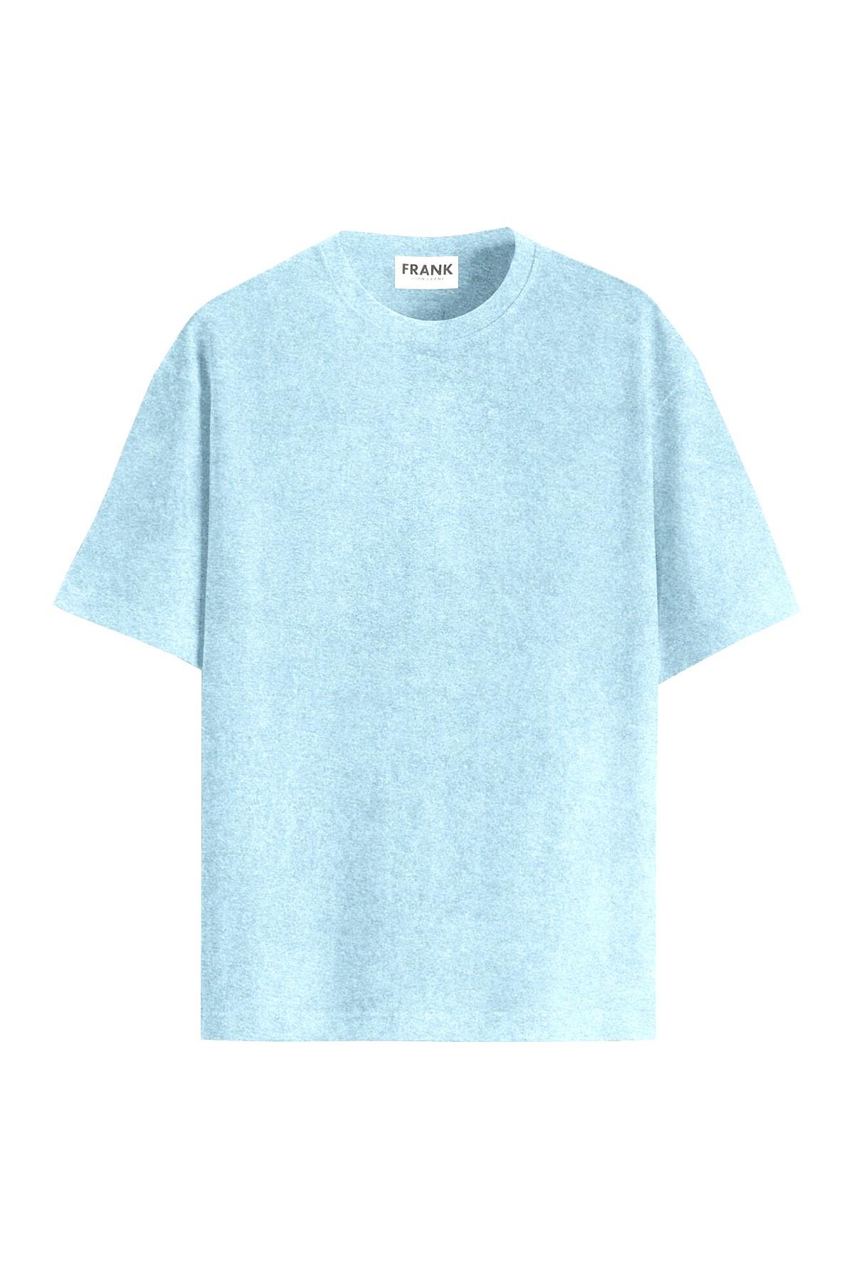 JOHN FRANK HAVLU T-SHIRT AÇIK MAVİ