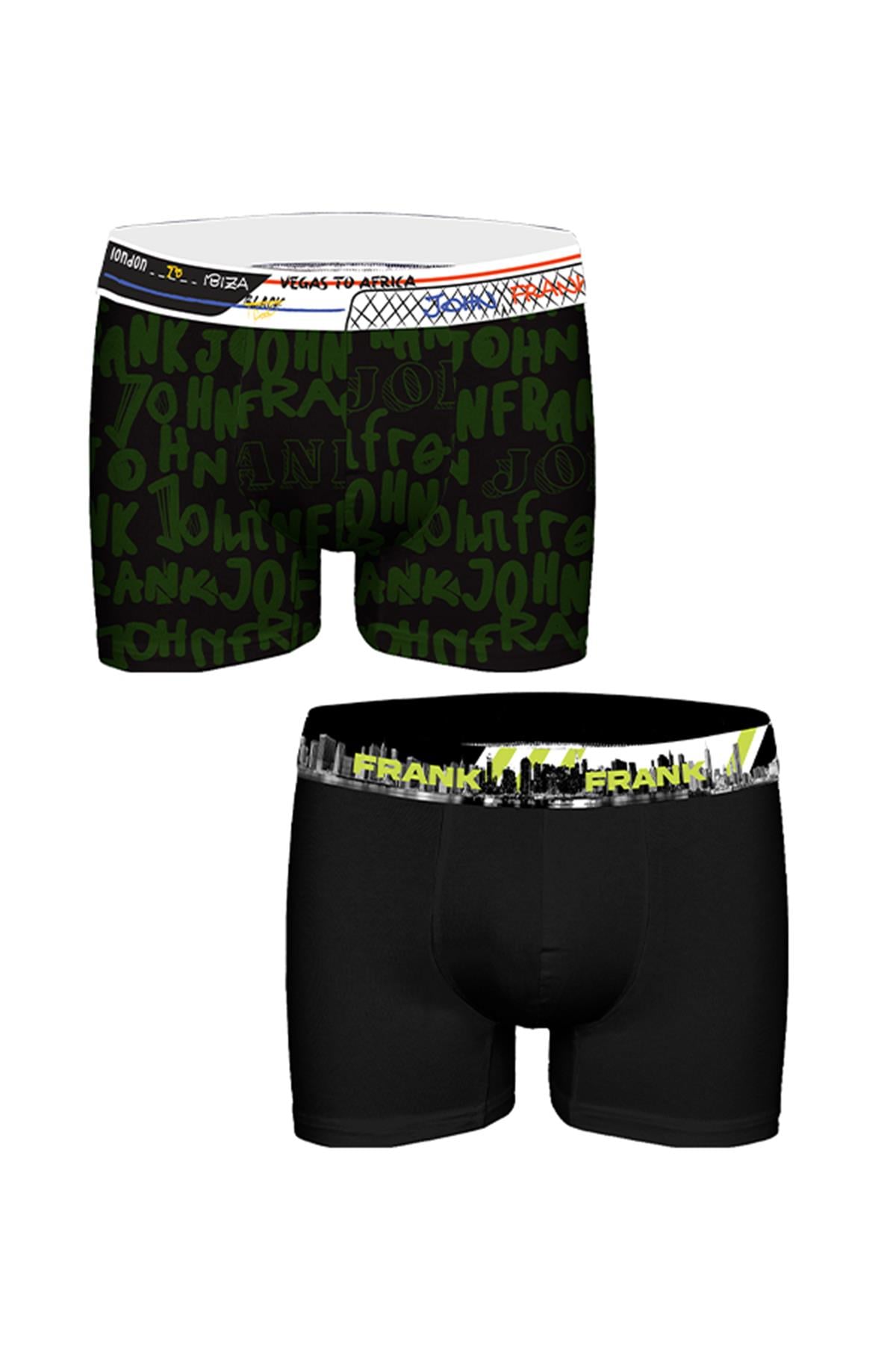 JOHN FRANK İKİLİ BLACK ID BOXER