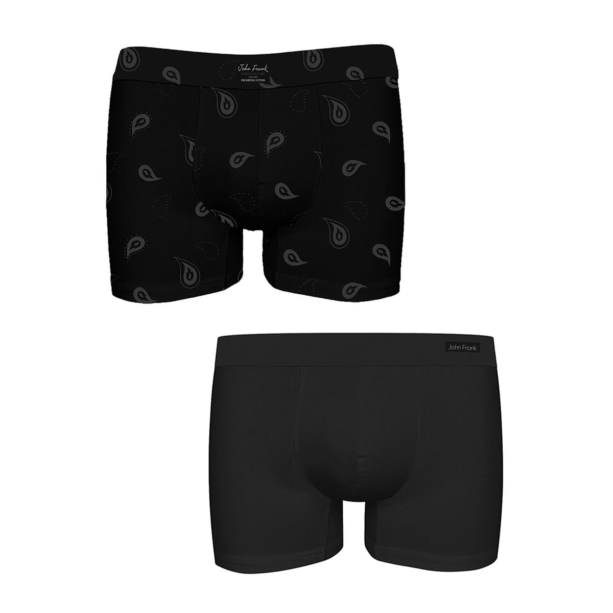 JOHN FRANK İKİLİ URBAN COUTURE HIDDEN MODAL BOXER