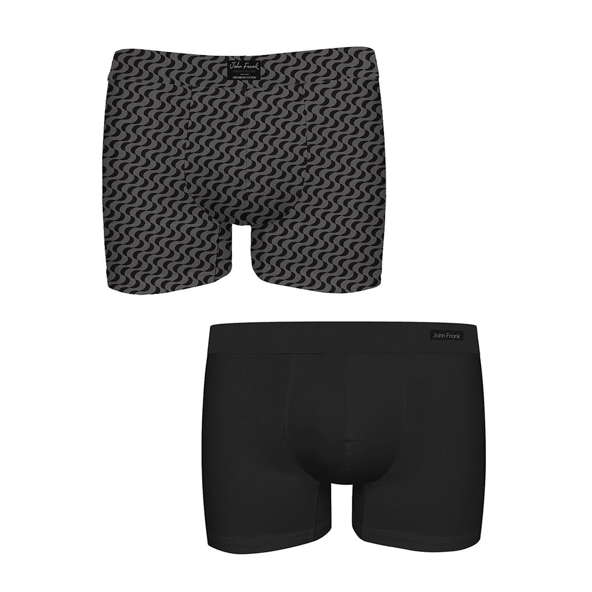 JOHN FRANK İKİLİ URBAN COUTURE HIDDEN MODAL BOXER