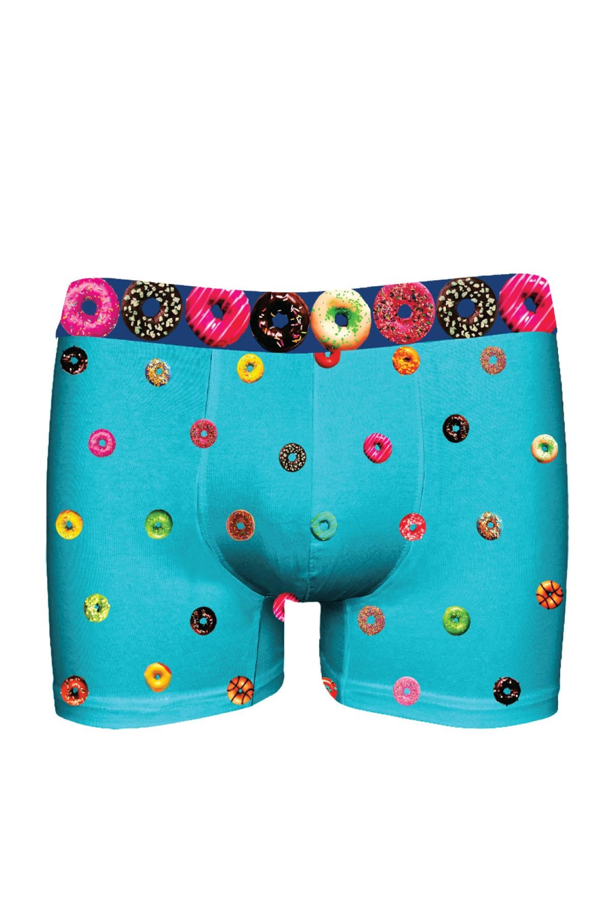 JOHN FRANK LASTİĞİ BASKILI MODAL BOXER MULTICOLOR