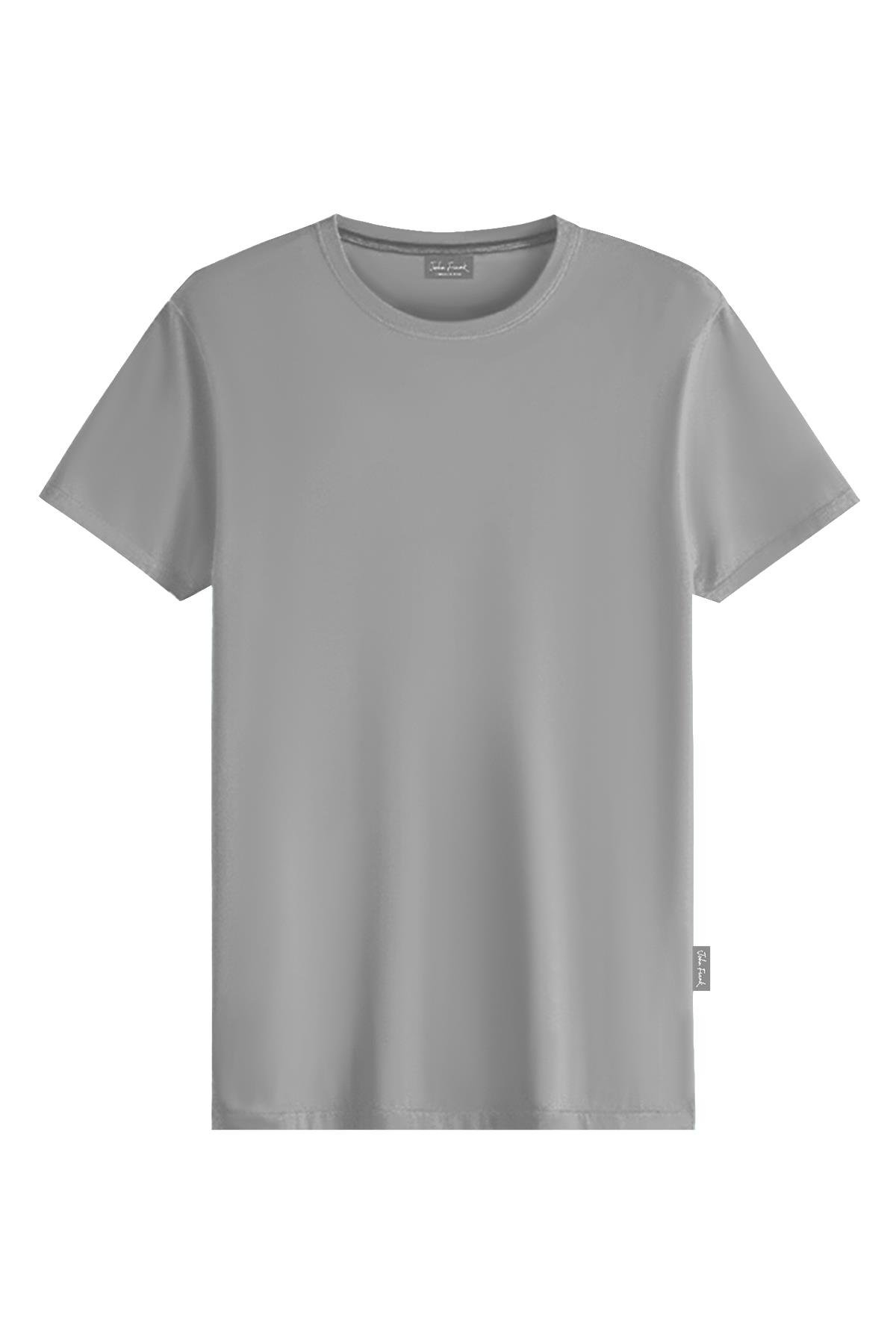 JOHN FRANK MODAL T-SHIRT GRİ