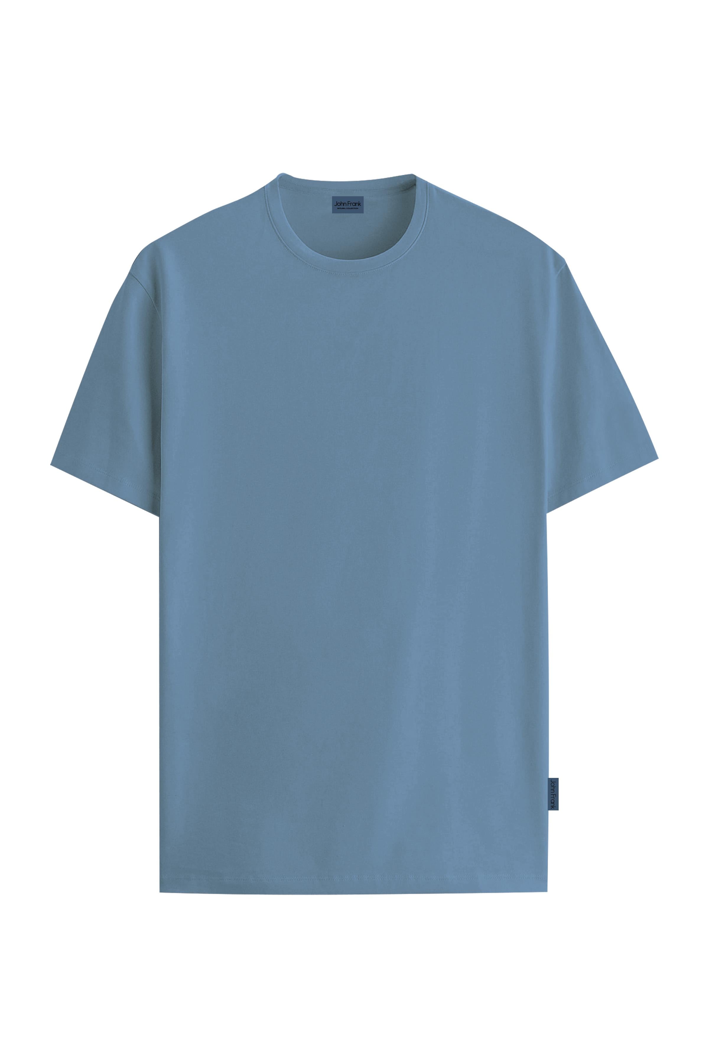JOHN FRANK MODAL T-SHIRT İNDİGO